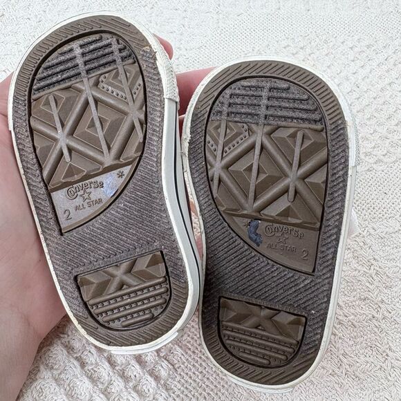 Converse Baby Girl Pink High-Top Sneakers - Picture 7 of 8